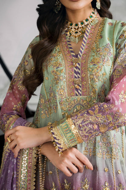 3 PIECE - EMBROIDERED CHIFFON