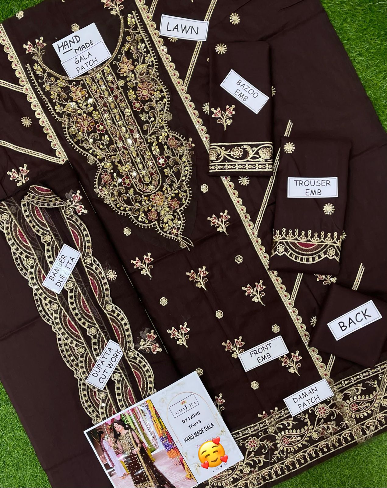 3 PIECE - EMBROIDERED LAWN