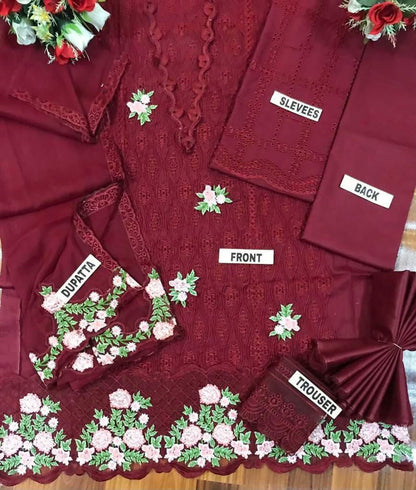 3 PIECE - EMBROIDERED LAWN