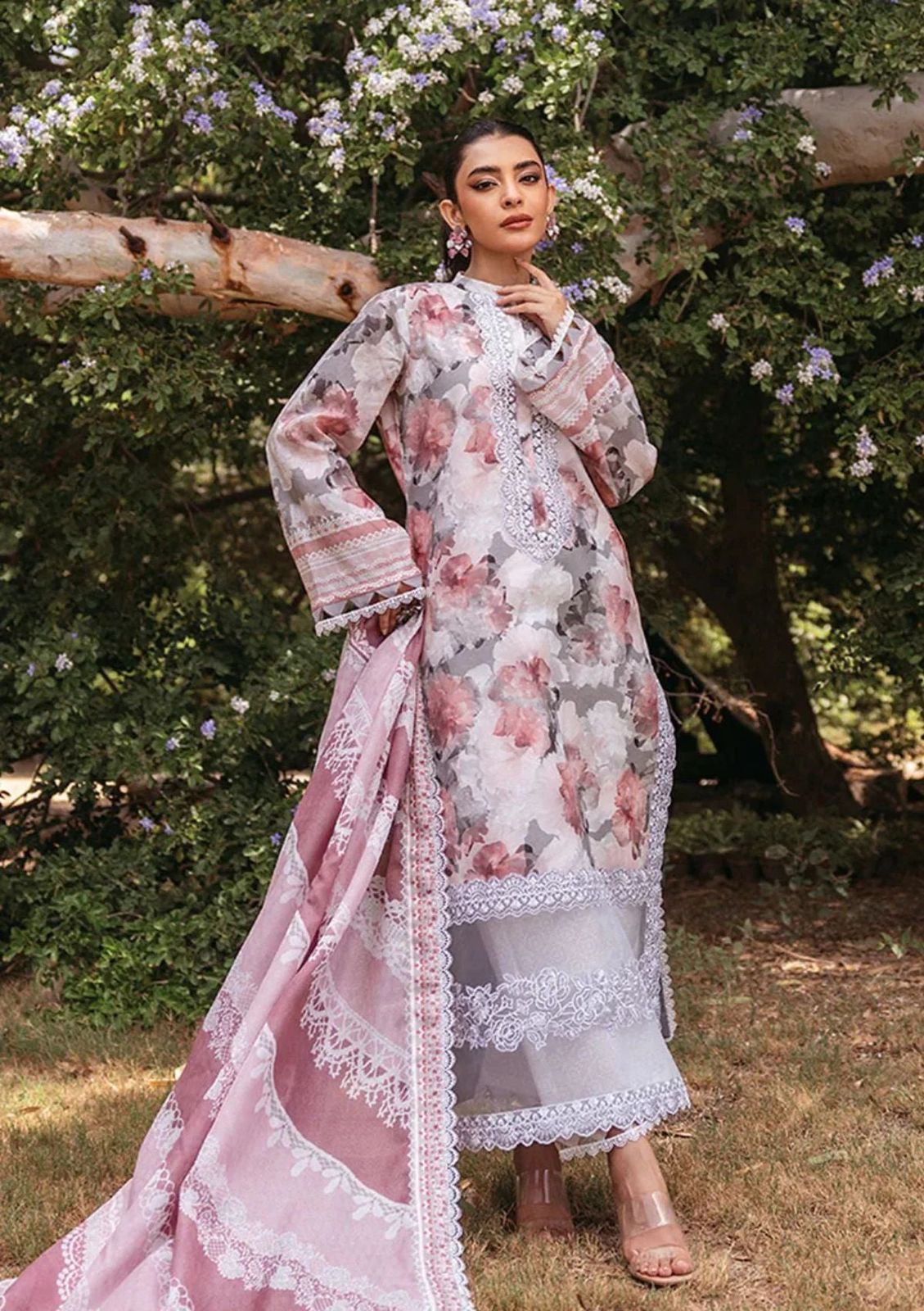 3 PIECE - EMBROIDERED LAWN